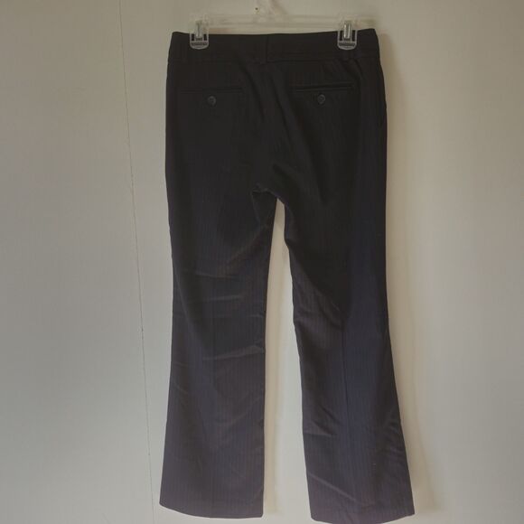 Banana Republic Martin Fit Womens Black Pin Stripe Dress Pants Size 2P Straight - Picture 13 of 14